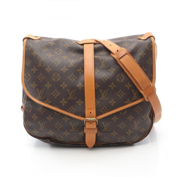 LOUIS VUITTON Brown Monogram Leather Shoulder Bag - Picture 1 of 11